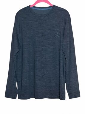 Volcom Men’s Gray Long Sleeve Surf Shirt Rash Guard UPF UV Protection
